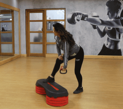 Bent over rows with kettlebell